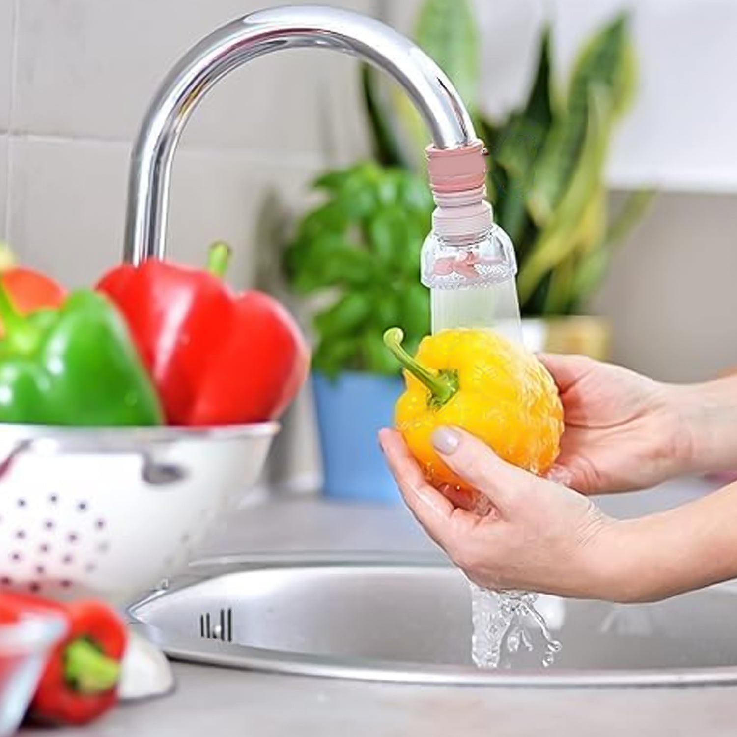 Flexible Plastic Faucet Extender (1 Pc) Flexible Plastic Faucet Extender (1 Pc)